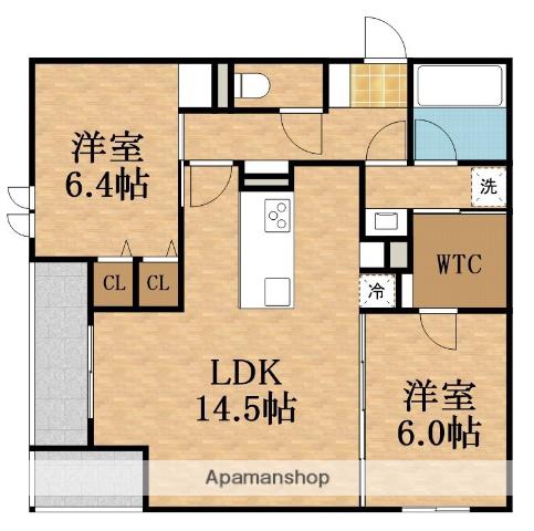 COCOLOTRIC(2LDK/3階)の間取り写真