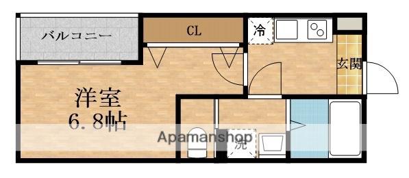 APPLAUSE SHIN-FUKAE(1K/1階)の間取り写真
