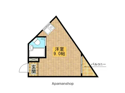 メゾン・サンキュー(ワンルーム/4階)の間取り写真