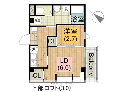 エヌエムキャラントセット(1LDK/4階)の間取り写真