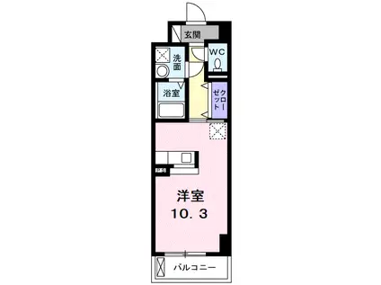 グランコート・エルクラージュ(ワンルーム/5階)の間取り写真