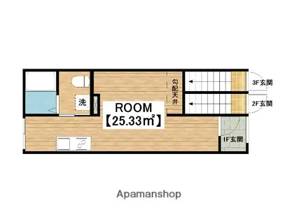 BR MAISON堺石津(ワンルーム/1階)の間取り写真