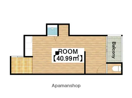 南海電鉄南海本線 諏訪ノ森駅 徒歩7分 2階建 築67年(ワンルーム)の間取り写真