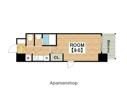 ARTIZA堺東(1K/4階)の間取り写真