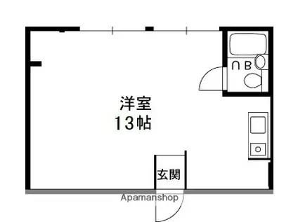 ブードワールマンション(ワンルーム/3階)の間取り写真