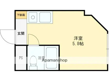 MJメゾン下小阪(ワンルーム/4階)の間取り写真