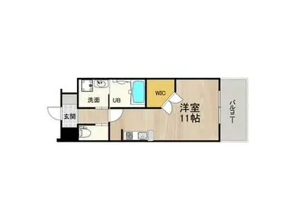 PHOENIX CLOVE TOMOI(ワンルーム/2階)の間取り写真