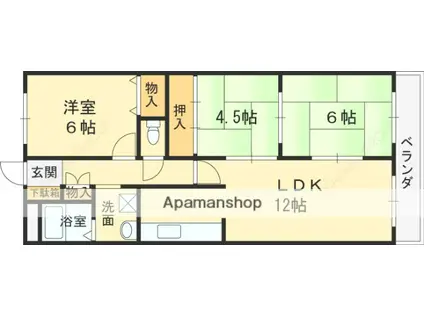 クオレグランデ(3LDK/3階)の間取り写真
