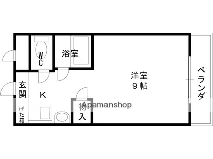 アプレシオ西冠Ⅰ(ワンルーム/1階)の間取り写真
