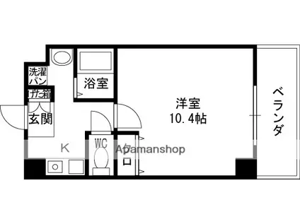 Mプラザ守口東(1K/6階)の間取り写真