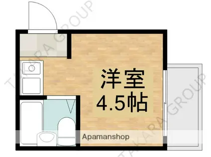 エアリーコート小阪(ワンルーム/3階)の間取り写真