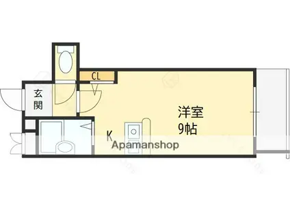 CTビュー永和(ワンルーム/4階)の間取り写真