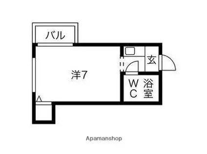プレアール布施(ワンルーム/3階)の間取り写真