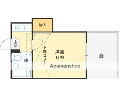 サンビレッジ森河内(1K/1階)の間取り写真