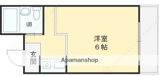 パルイレブン(ワンルーム/2階)の間取り写真