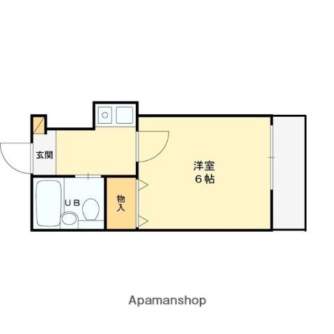 ワイズ稲田(1K/1階)の間取り写真
