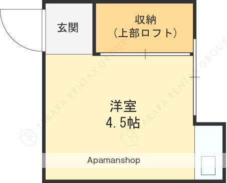 稲垣マンション(ワンルーム/2階)の間取り写真