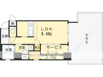 イースト RESIDENCE(1LDK/1階)の間取り写真