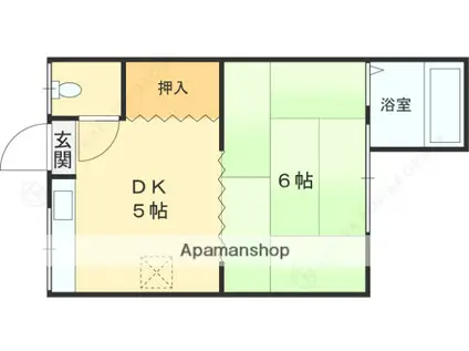 RIZEONE大蓮南(1DK/4階)の間取り写真