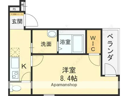 フジパレス放出Ⅵ番館(1K/3階)の間取り写真
