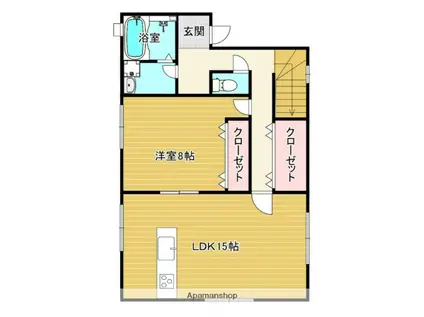 ショージタナカハイツ アネックス(1LDK/3階)の間取り写真