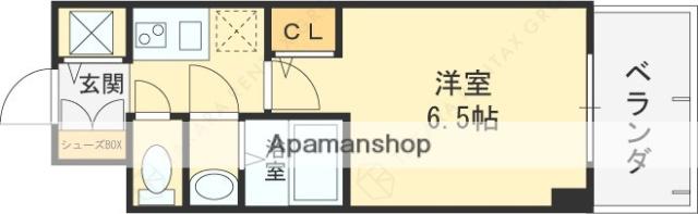 ARCOBALENO OSAKA FUSE(1K/4階)の間取り写真