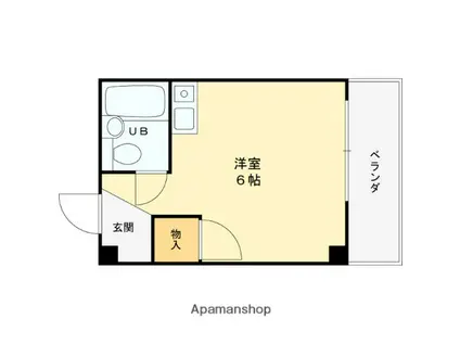 アミティ東大阪パート3(ワンルーム/3階)の間取り写真