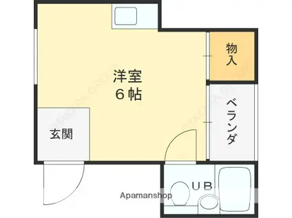 エスぺランサ布市(ワンルーム/2階)の間取り写真