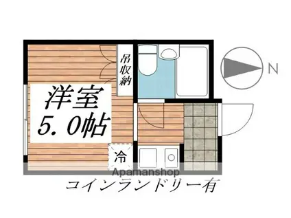 プレアール小若江(ワンルーム/3階)の間取り写真