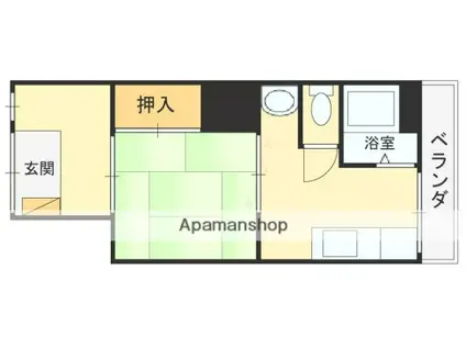 サニーハイツ(1K/1階)の間取り写真