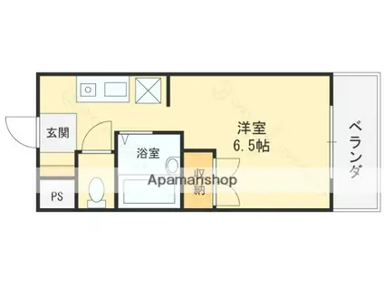 ソフィアコート(1K/2階)の間取り写真