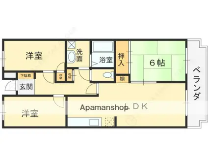 アルベーロ和生(3LDK/5階)の間取り写真