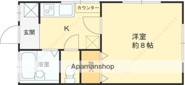 グリーンハイツ(1K/2階)の間取り写真