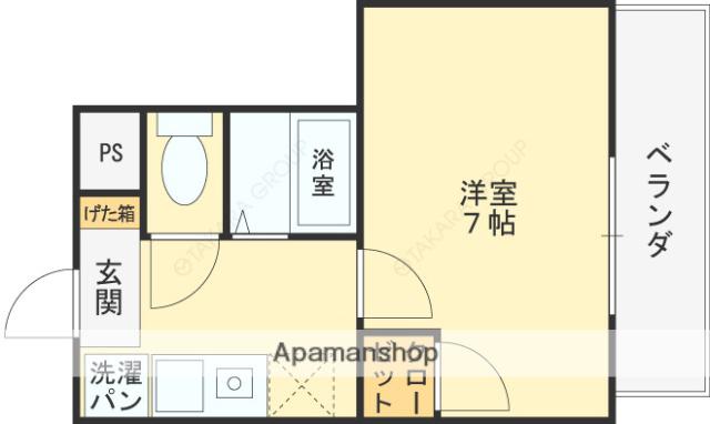 北本町プラザ 2(1K/3階)の間取り写真