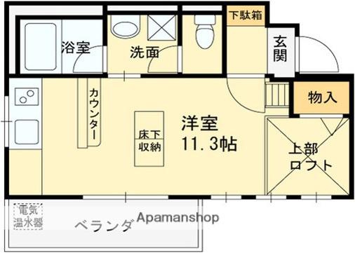 RENACE 25ANS(ワンルーム/1階)の間取り写真