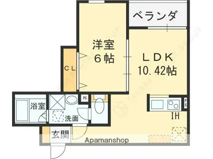 FSTYLE柏原上市(1LDK/2階)の間取り写真