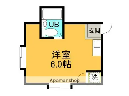 エレガント富士(ワンルーム/3階)の間取り写真