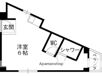 やなぎマンション(1K/3階)の間取り写真