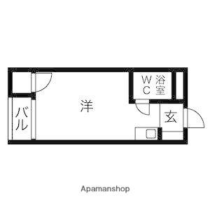 プレアール上神田(ワンルーム/3階)の間取り写真
