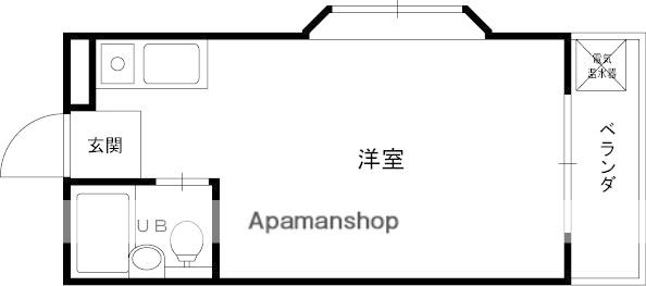 ビービルワン(ワンルーム/3階)の間取り写真