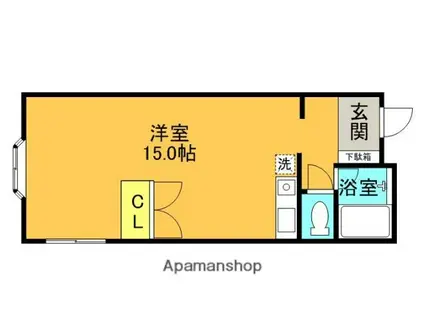 田中ハイツ(ワンルーム/2階)の間取り写真