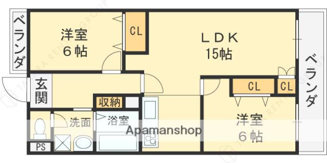 アーバンコート長池(3LDK/3階)の間取り写真