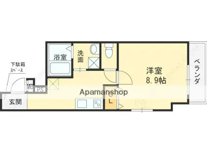 フジパレス門真本町Ⅱ番館(1K/1階)の間取り写真