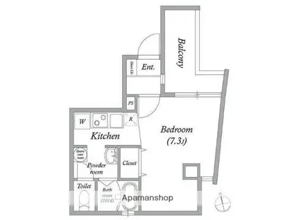 DAP大和田(ワンルーム/8階)の間取り写真