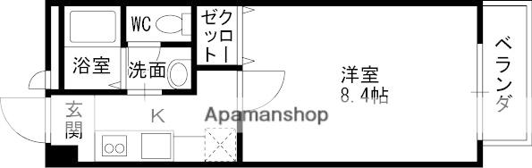 メゾンドボヌール(1K/1階)の間取り写真