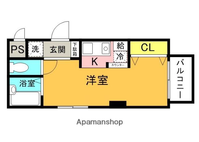 エトワールヴィル—R南楠葉(1K/3階)の間取り写真