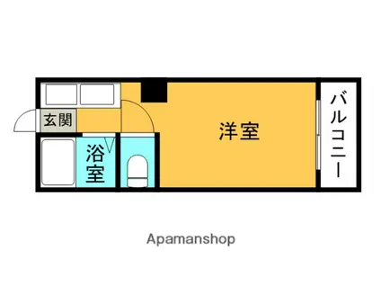 AZUREKUZUHA(ワンルーム/2階)の間取り写真