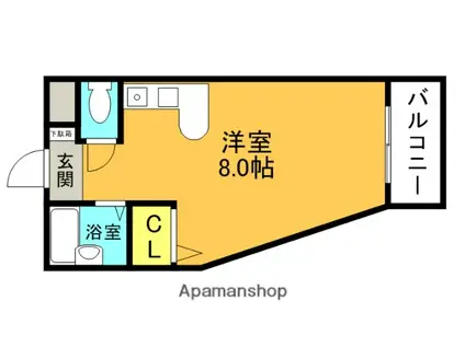 コレクション津田(ワンルーム/1階)の間取り写真
