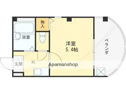 SENSE SNT(1K/4階)の間取り写真