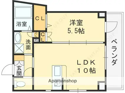 ルーチェ(1LDK/1階)の間取り写真